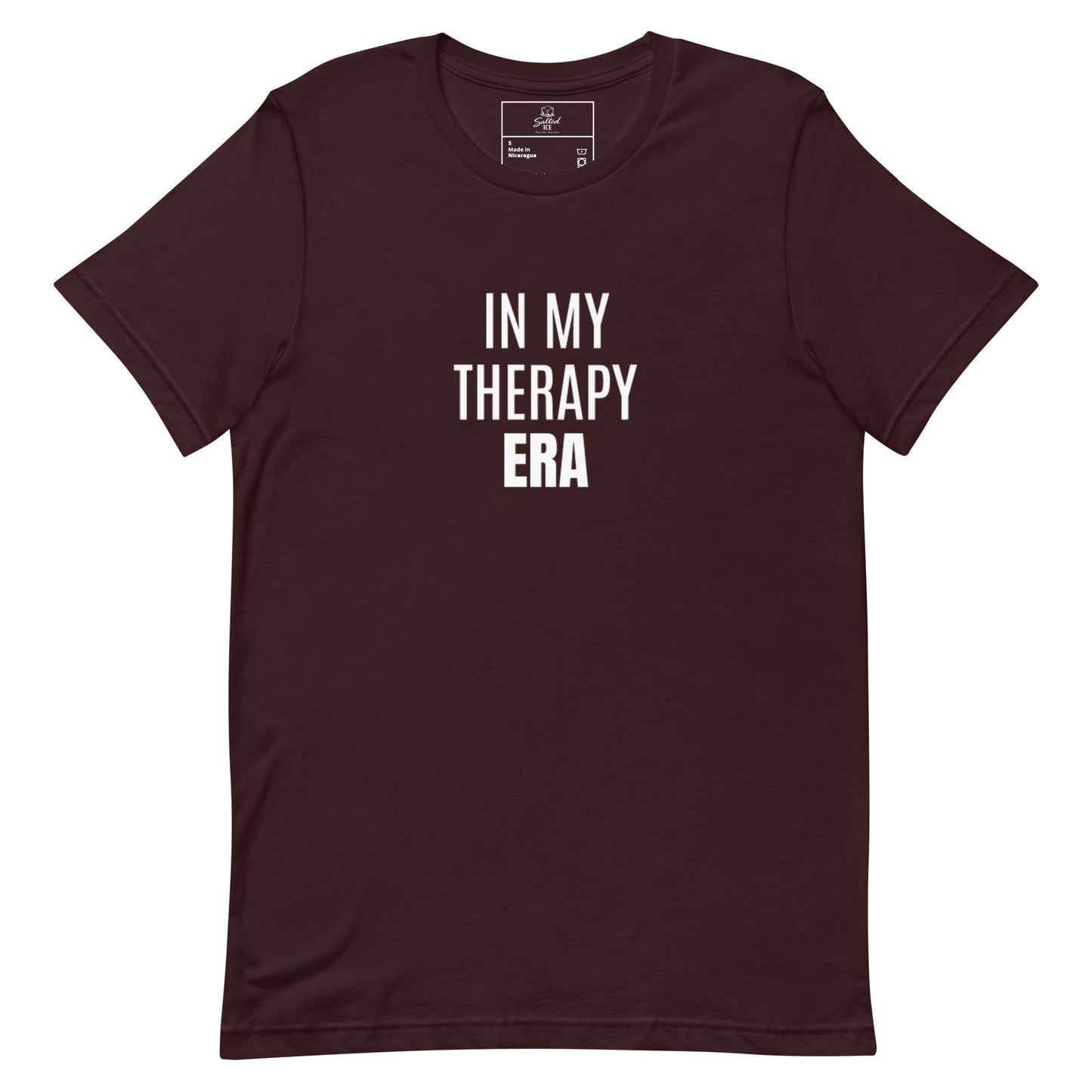 in my therapy era t-shirt, mental health healing era graphic tee with minimal streetwear style