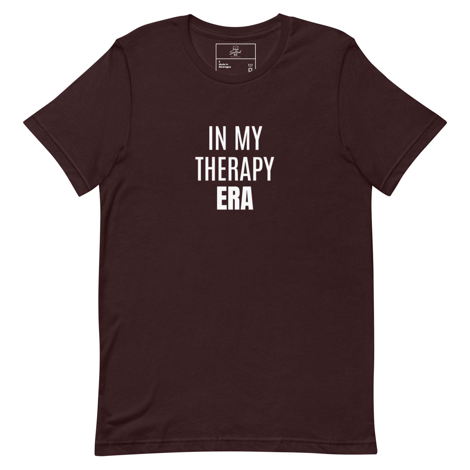 In My Therapy Era t-shirt, mental health healing era graphic tee with minimal streetwear style