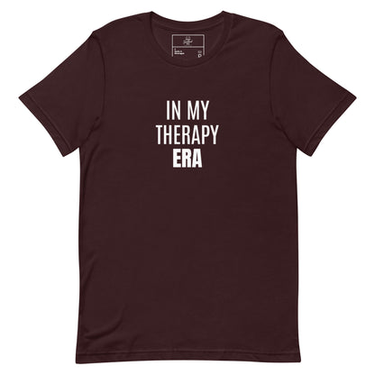In My Therapy Era t-shirt, mental health healing era graphic tee with minimal streetwear style