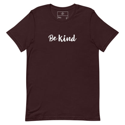 Be Kind t-shirt, positive minimal aesthetic graphic tee with clean streetwear style