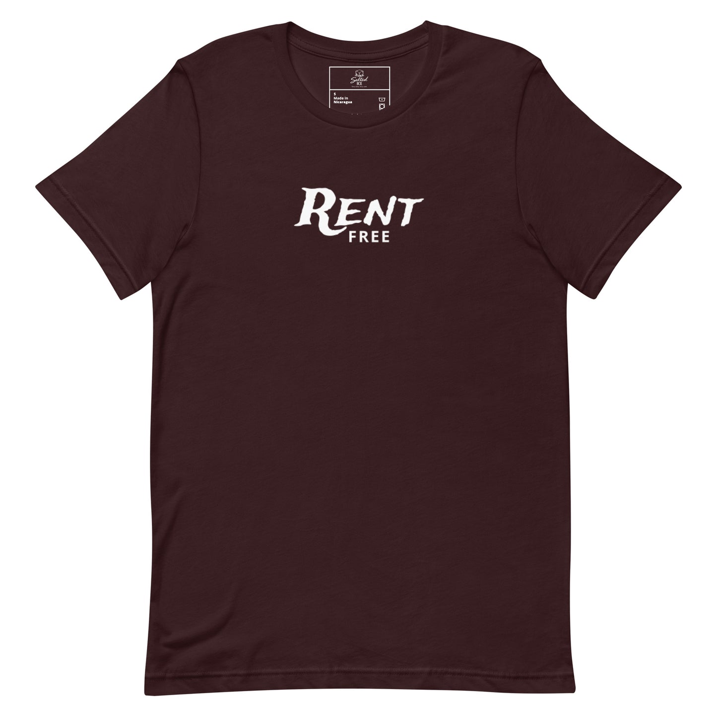 rent free t-shirt, funny mindset tee with sarcastic graphic streetwear design