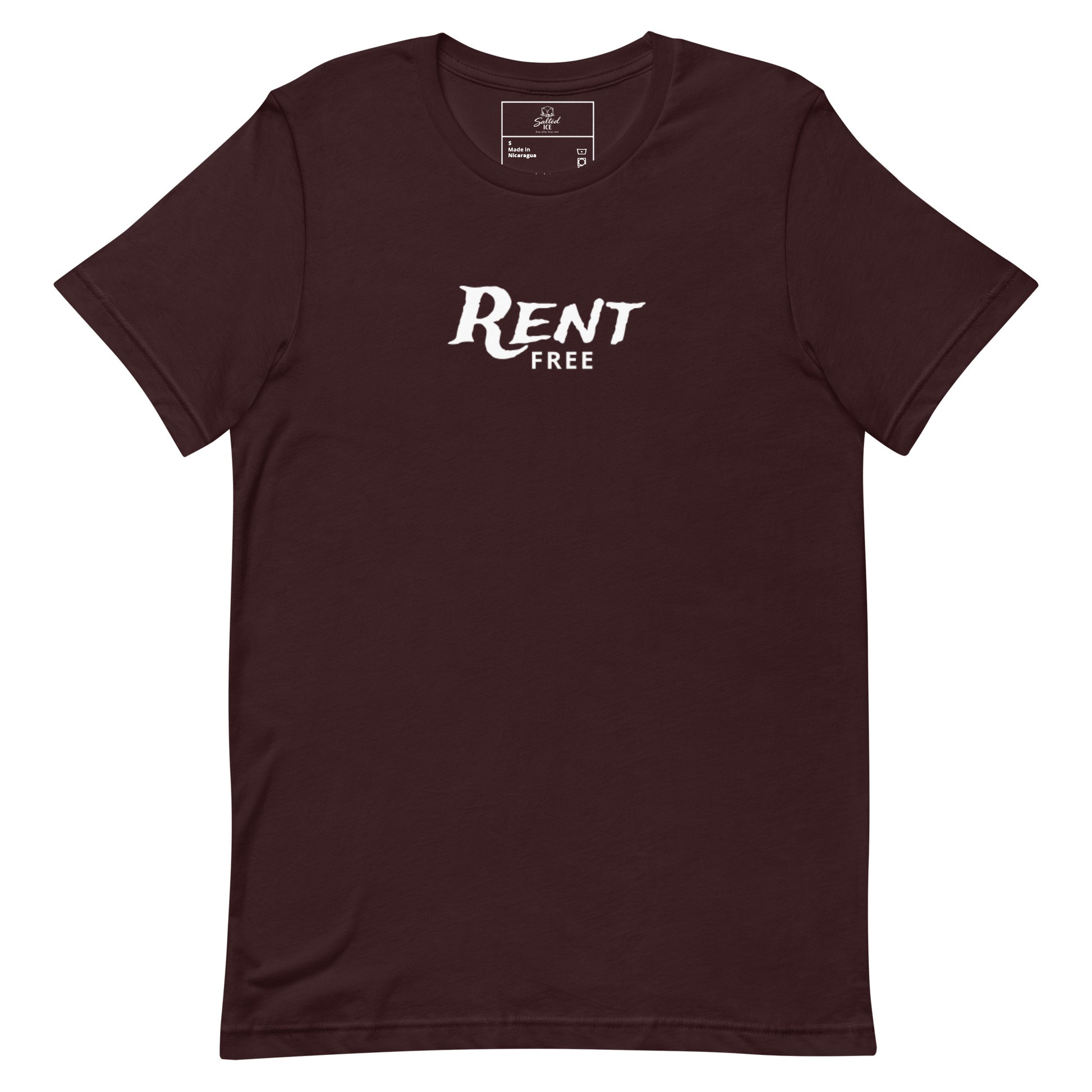 Rent Free t-shirt, funny mindset tee with sarcastic graphic streetwear design