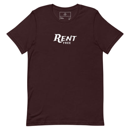 Rent Free t-shirt, funny mindset tee with sarcastic graphic streetwear design