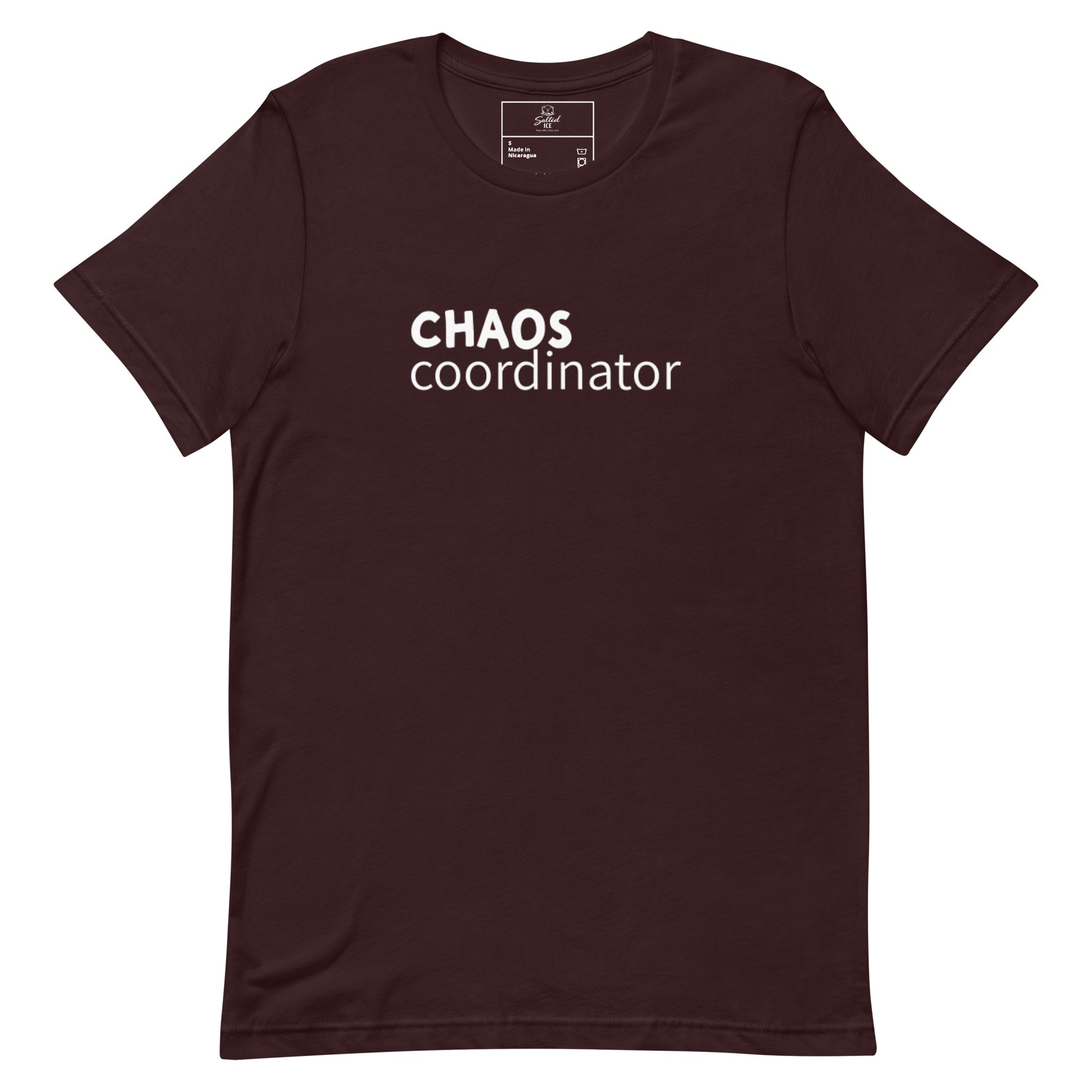 Chaos Coordinator t-shirt, funny mom life tee with sarcastic humor graphic design