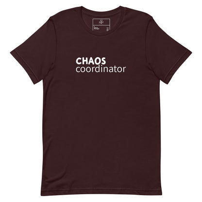 Chaos Coordinator t-shirt, funny mom life tee with sarcastic humor graphic design