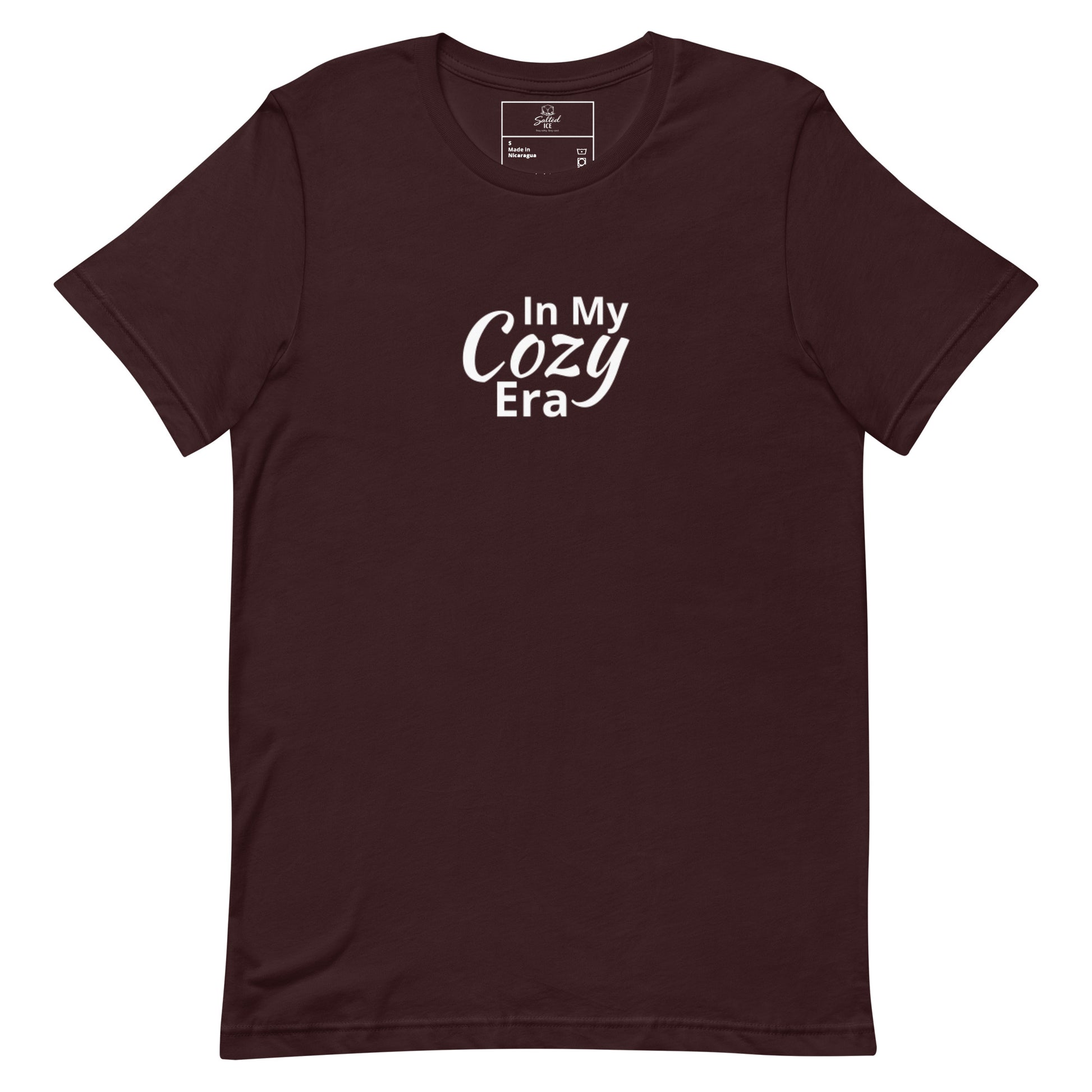 Salted Ice In My Cozy Era T-Shirt | in my cozy era aesthetic t-shirt | comfy vibes graphic tee | gen z cozy streetwear t-shirt | minimalist comfort quote tee