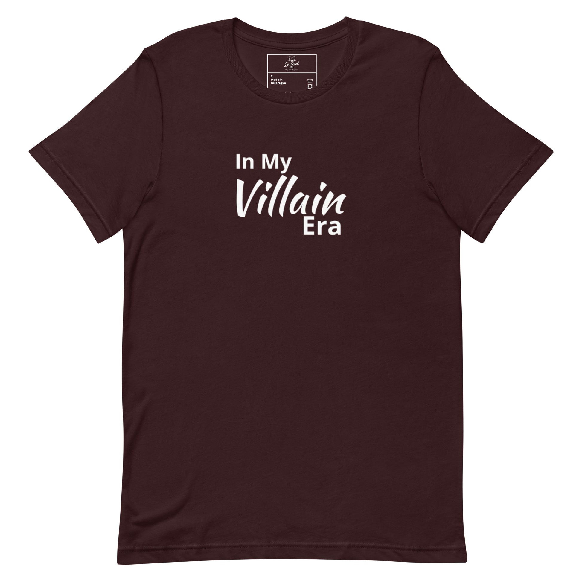 Salted Ice In My Villain Era T-Shirt | in my villain era aesthetic t-shirt | funny edgy meme graphic tee | gen z villain vibes streetwear t-shirt | minimalist bold quote tee